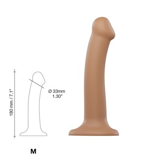 Bøybar Dildo Dual Density Medium - 18 Cm