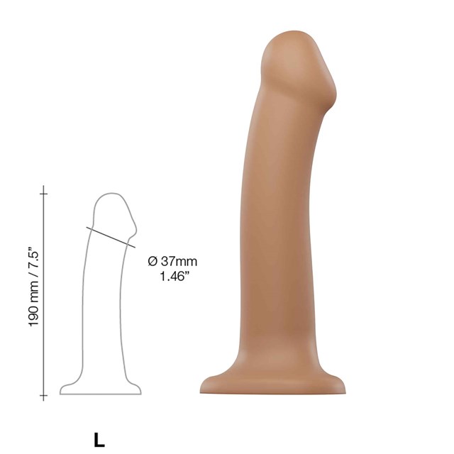 Bøybar Dildo Dual Density Large -19 cm