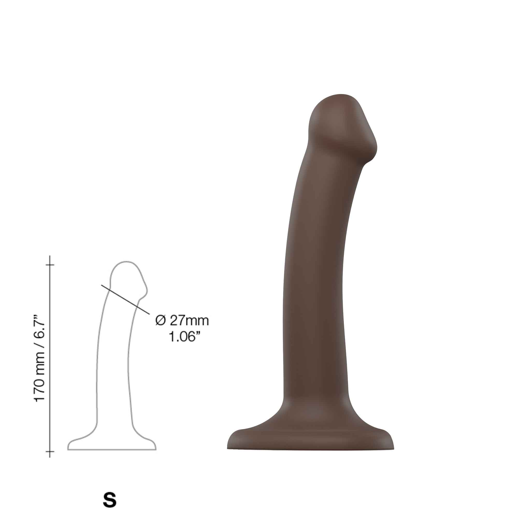 Bøybar Dildo Dual Density Small - 17 cm