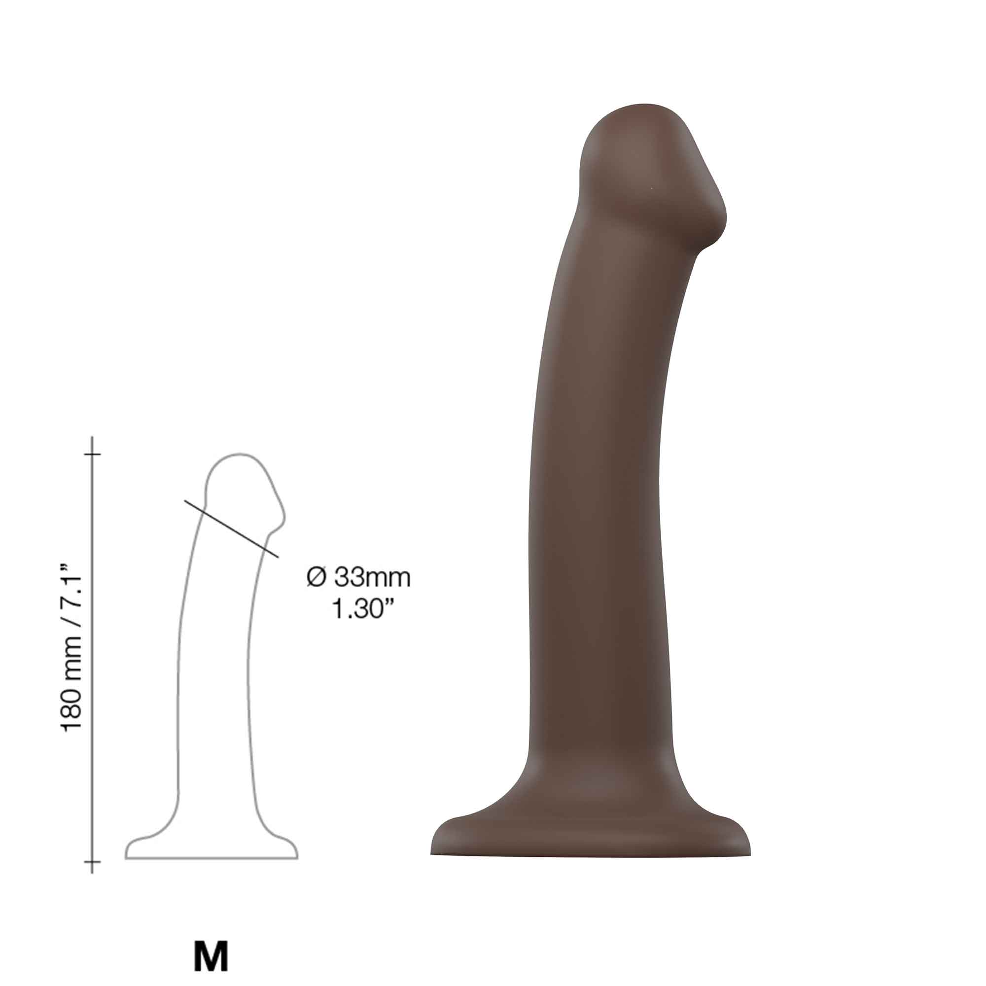 Bøybar Dildo Dual Density Medium - 18 cm