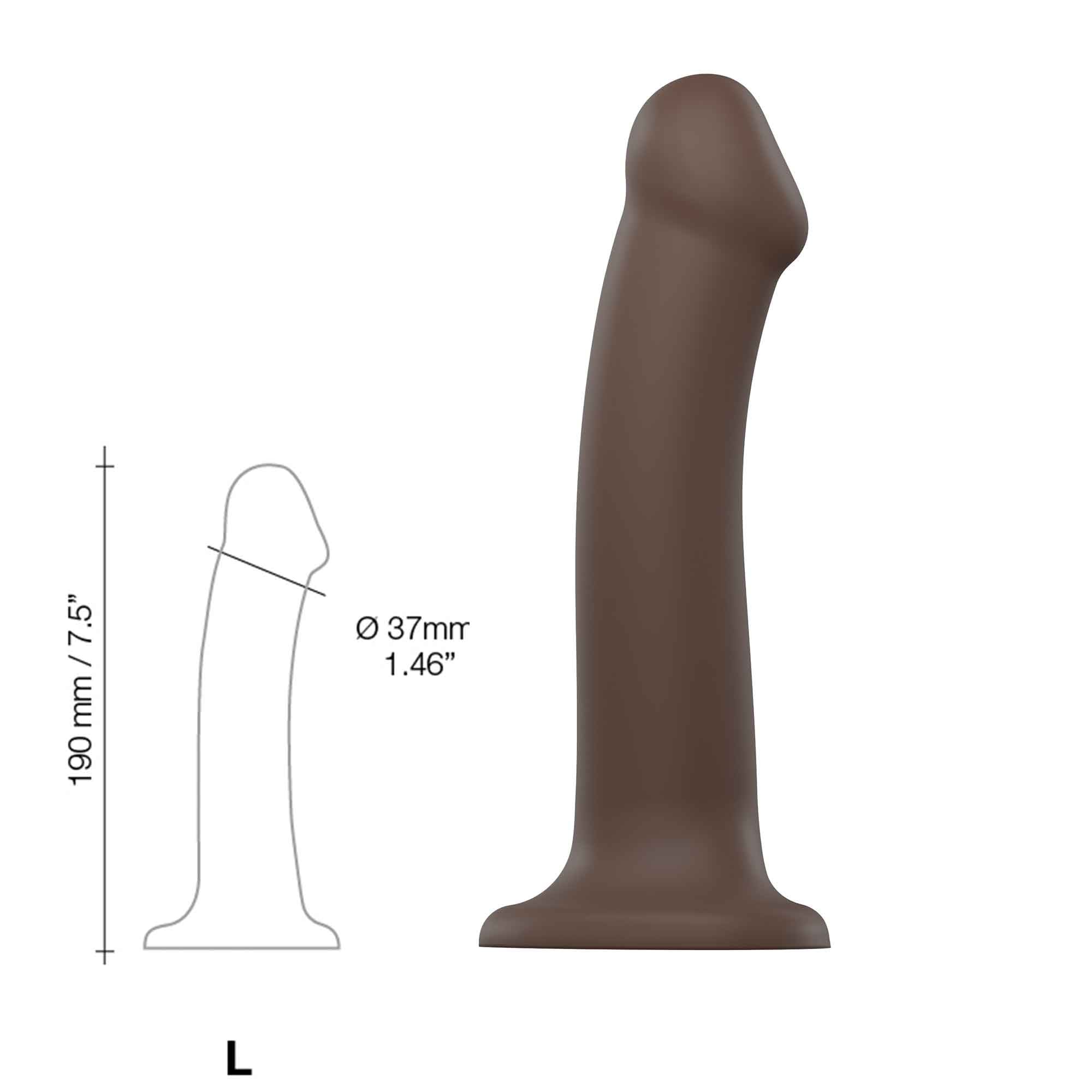 Bøybar Dildo Dual Density Large -19 cm