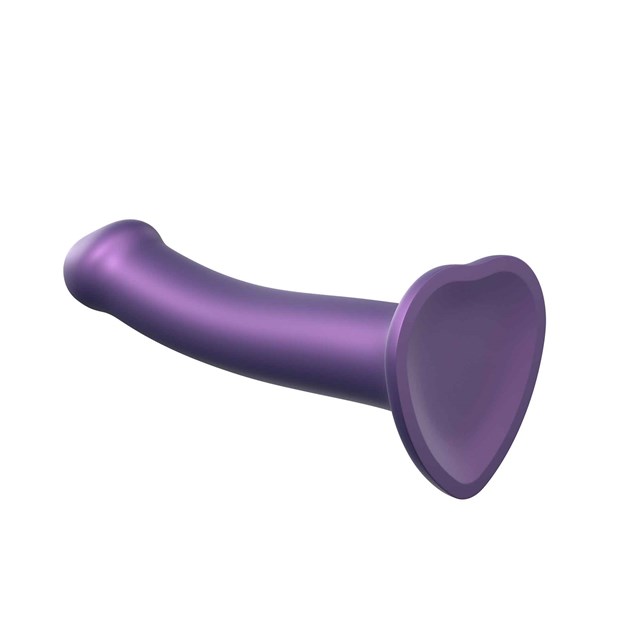 Mono Density Dildo Metallic Shine Purple - 18 cm