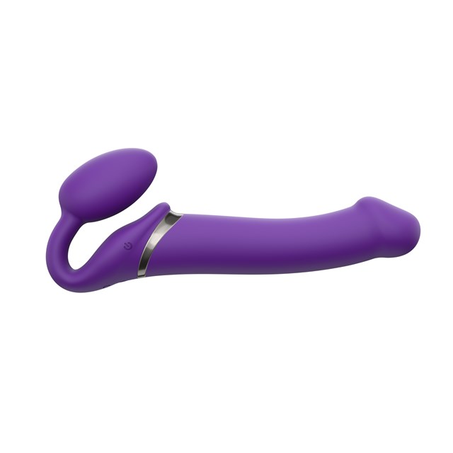 Vibrating Bendable Dildo - Violet Large