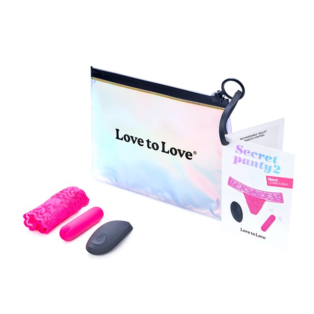VIBRATING SECRET PANTY 2 - NEON PINK