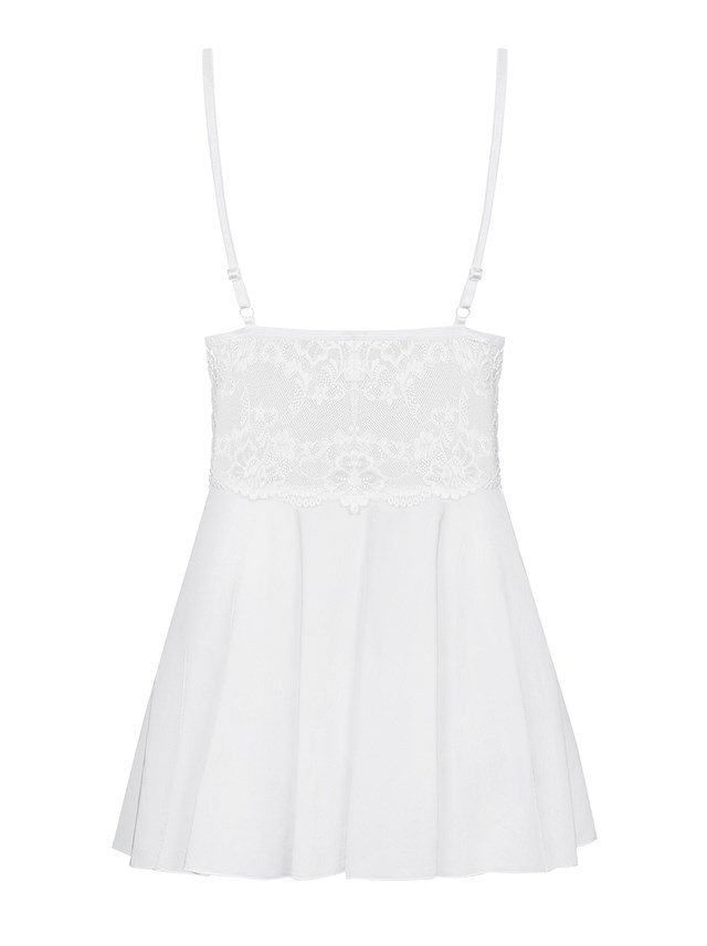 810 - Hvit Babydoll & Truse