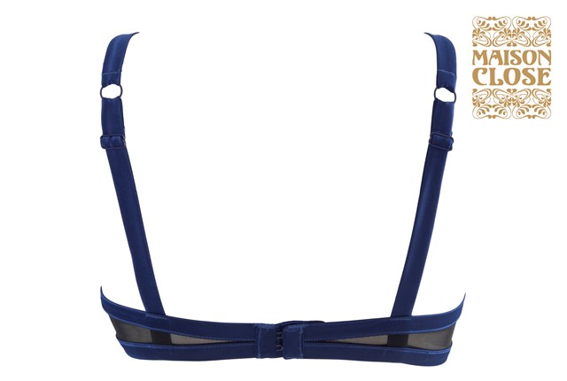 VERTIGE D'AMOUR NAKED BREAST BRA - BLACK/NAVY