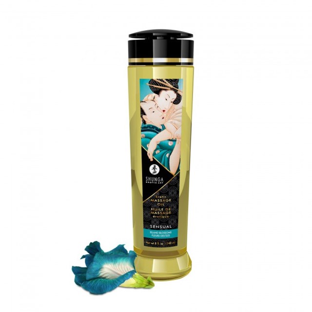 EROTISK MASSASJEOLJE SENSUAL ISLAND BLOSSOM - 240 ML