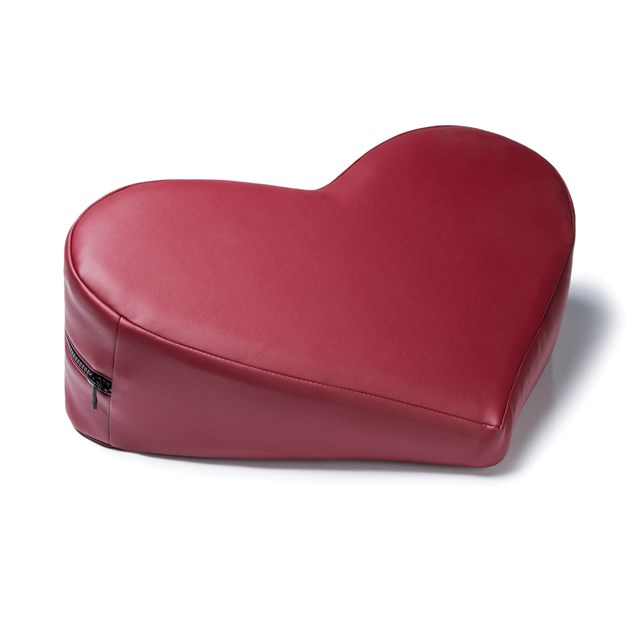Heart Wedge Sex Pillow - Faux Leather