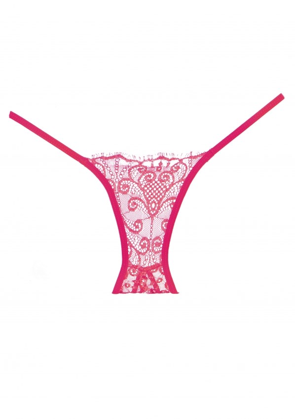 Adore Pink Enchanted Belle - Crotchless Panty