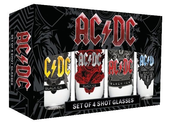 AC/DC Black Ice Shotglass - 4-Pack