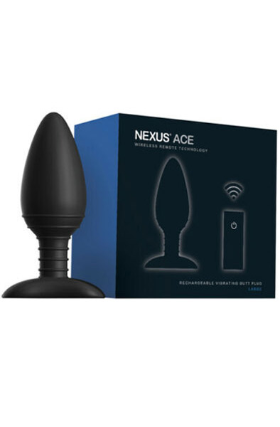 Ace Large Remote Control Vibrating Butt Plug