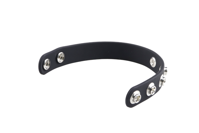 Adjustable Silicone Cock Ring Black