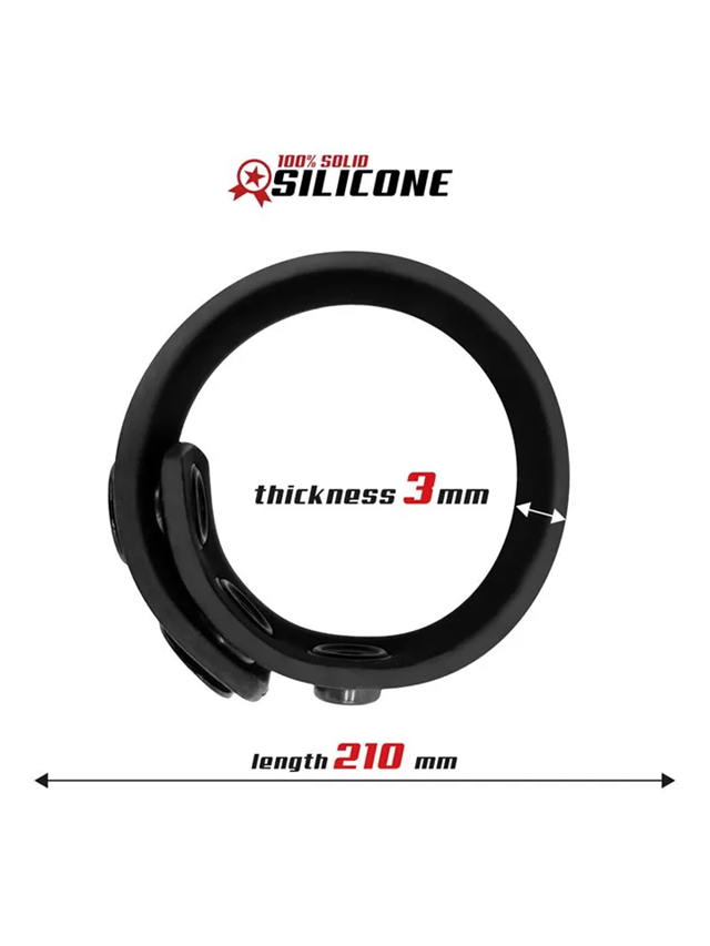 Adjustable Silicone Strip Cock Ring 15-21 cm