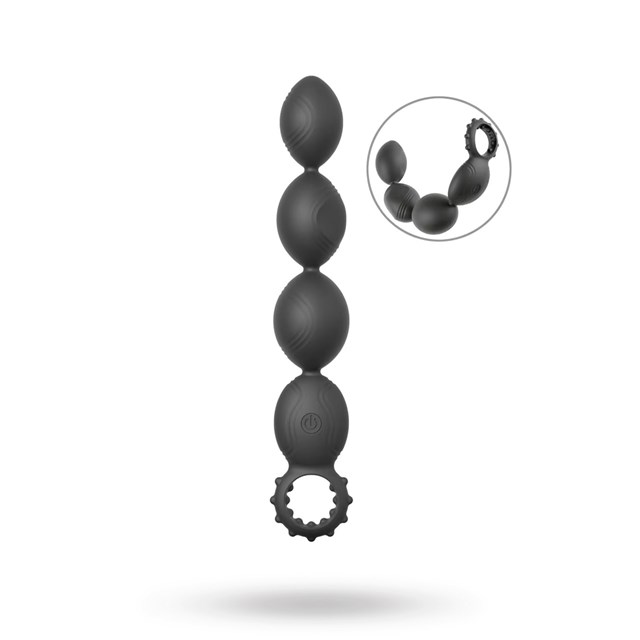 Flexible XL Anal Beads with Deep Vibrations