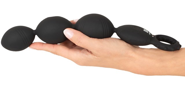 Flexible XL Anal Beads with Deep Vibrations