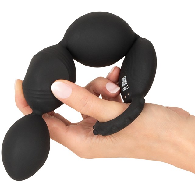 Flexible XL Anal Beads with Deep Vibrations