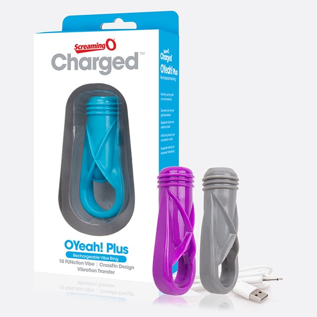 Charged OYeah! Plus Rechargeable Vibe Ring - Purple
