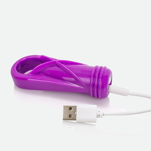 Charged OYeah! Plus Rechargeable Vibe Ring - Purple