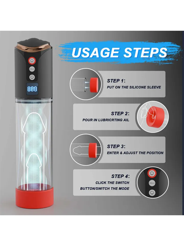 Automatic Penis Pump 8 Sucking Modes