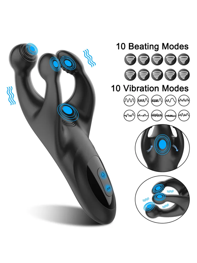 Tapping & Vibrating Penis Stimulator