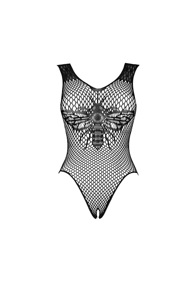 Open-Crotch Sexy Black B134 Teddy