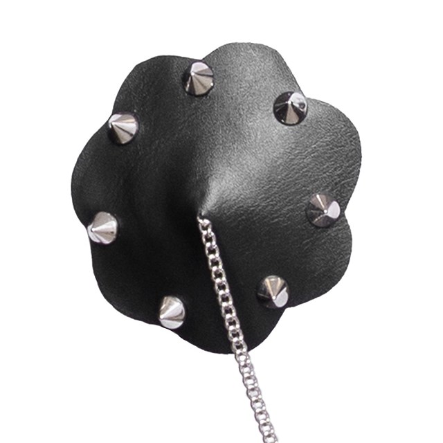 Nipple Stickers with Chain Black