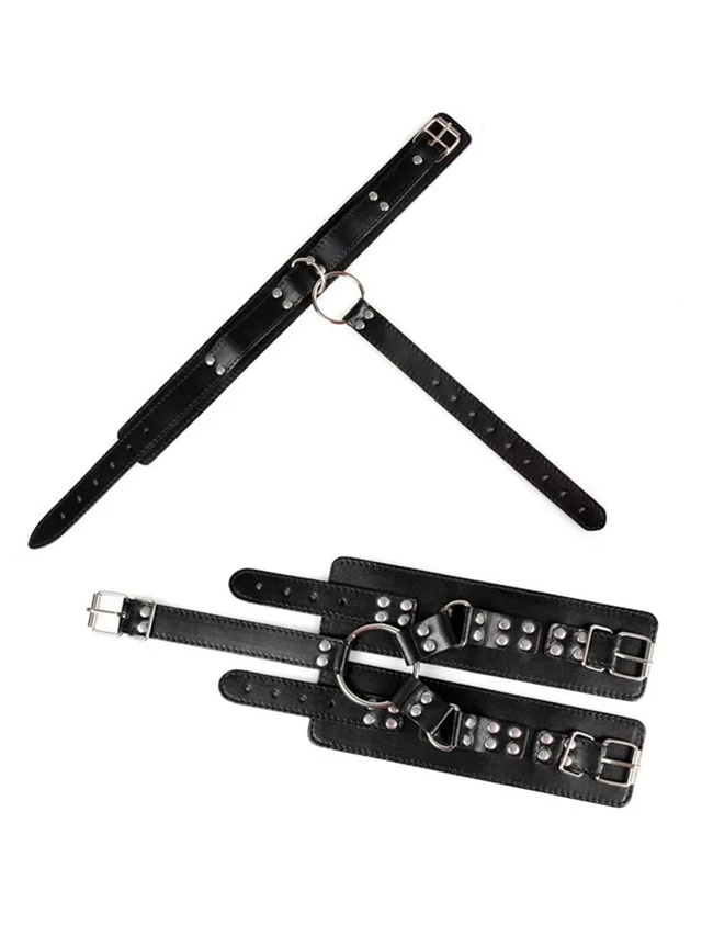 BDSM Collar & Wrist Restraints