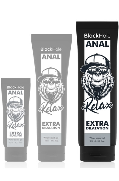 Gel Lubrifiant à Base D'eau Black Hole - Dilatation Anale Relaxante, Format 150 Ml