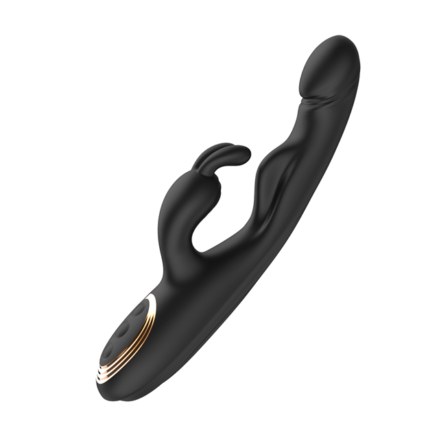 Black Vibrating G-Spot Rabbit Vibrator