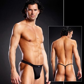 Performance Microfiber Thong - Black
