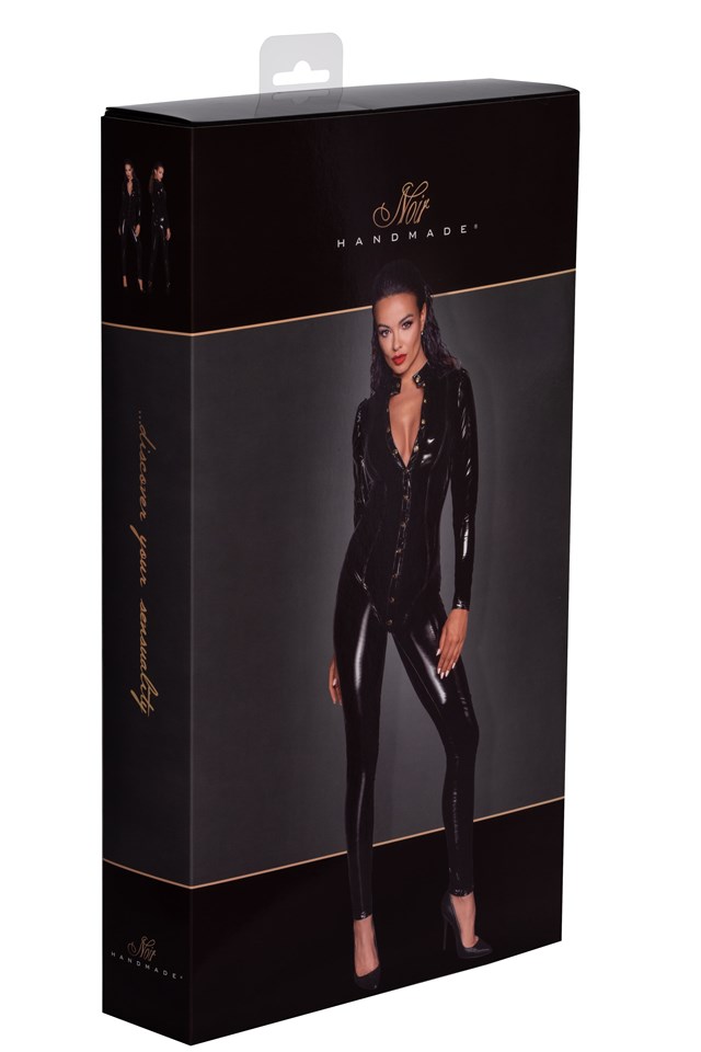 F247 PVC overall med knapper