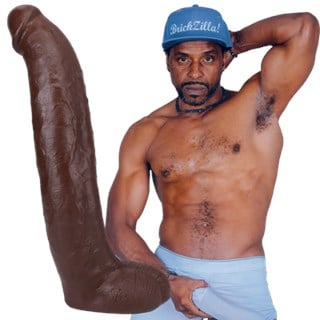 Brickzilla Ultraskyn Dildo 33 Cm - Chocolate