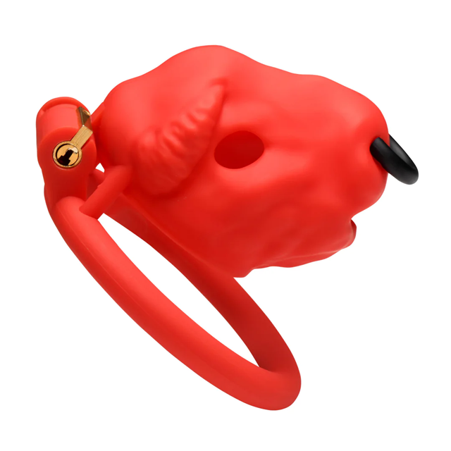Bull - Chastity Cage - Red