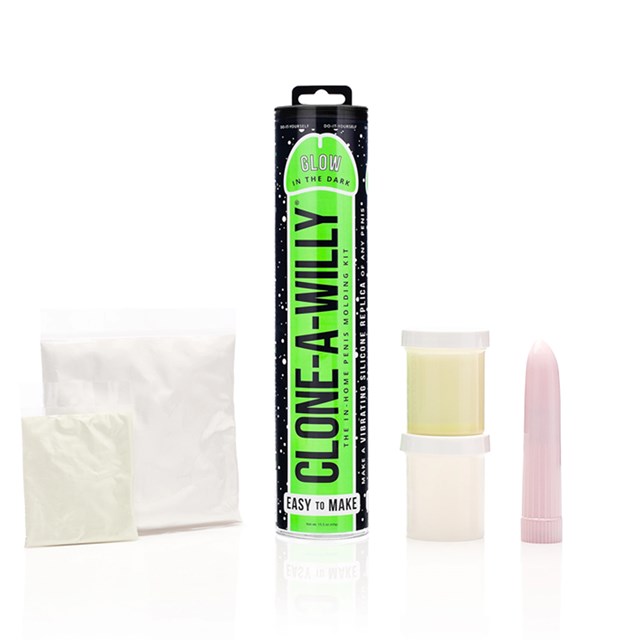 Clone-A-Willy Glow in the dark kit - Neon green