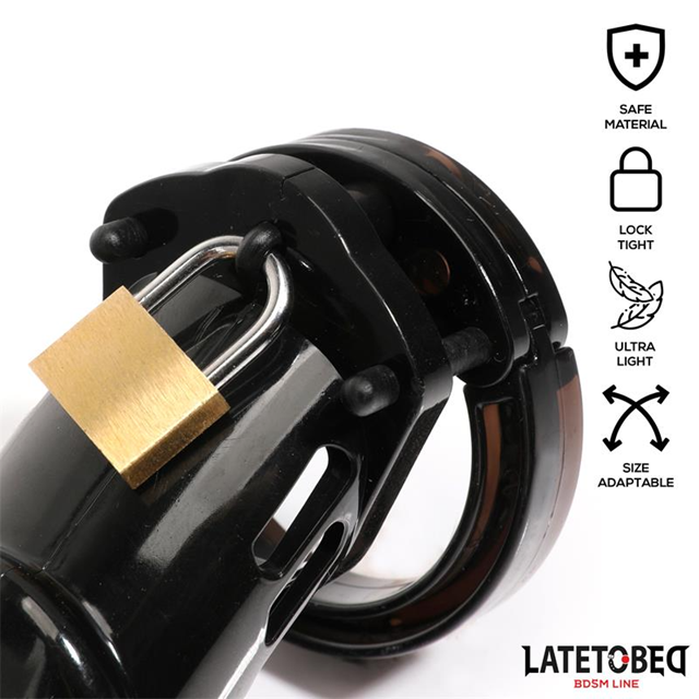 Chastity Cage Long Black