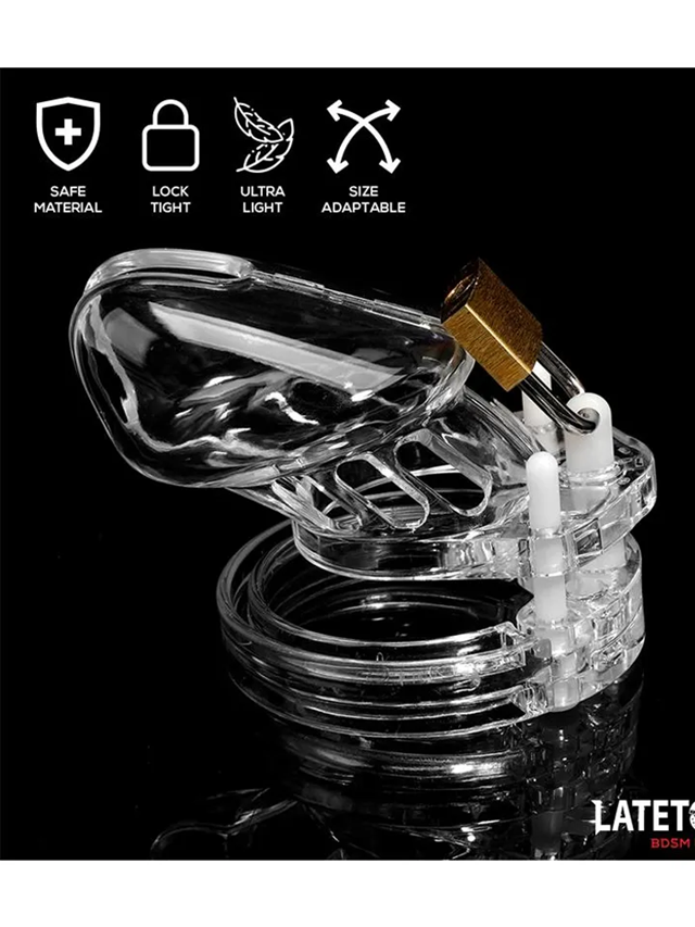 Chastity Cage Short Clear