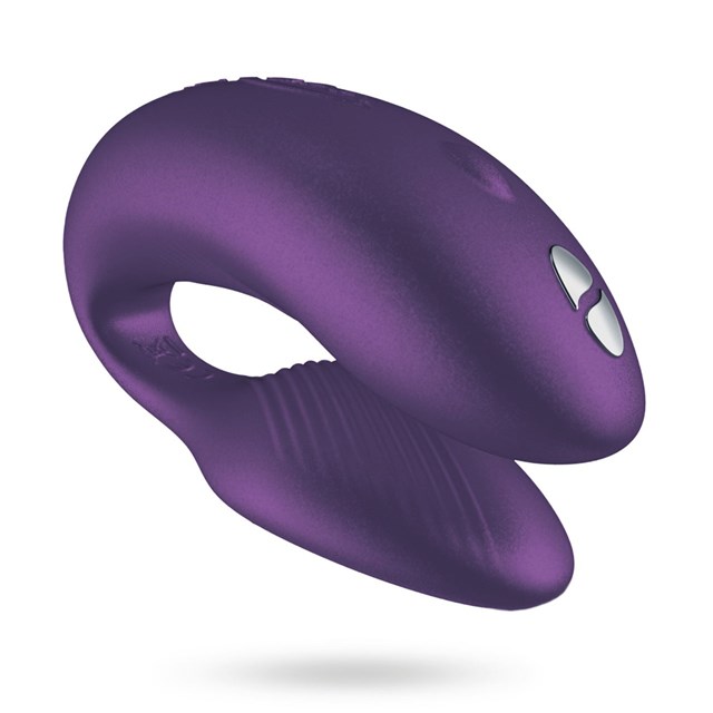 Chorus Purple - Parvibrator med trykkfølsom fjernkontroll