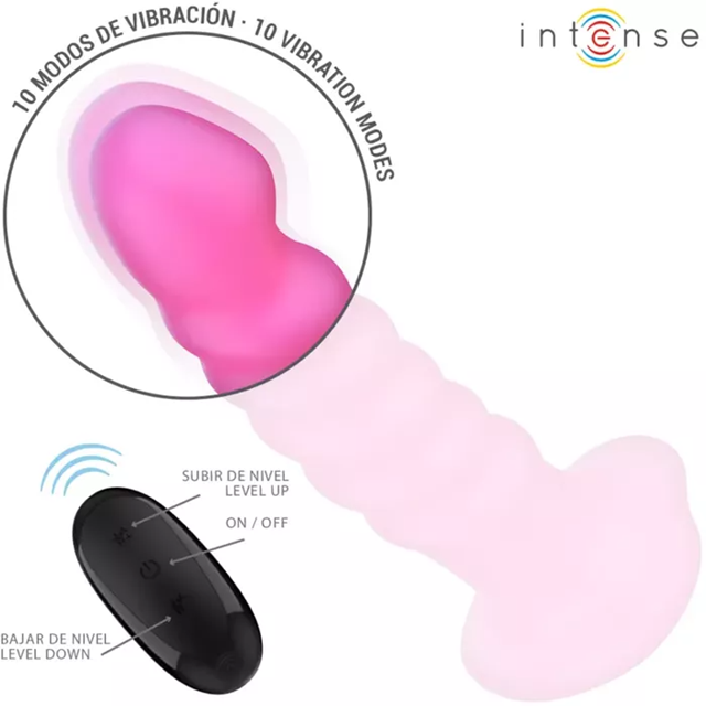 Cindy Spiral Vibrator Remote Pink 19 cm