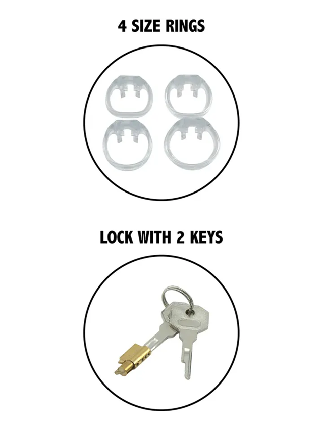 Clear Control Cock Cage Regular