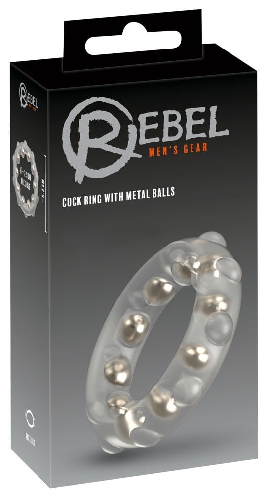 Cock Ring with Metal Balls