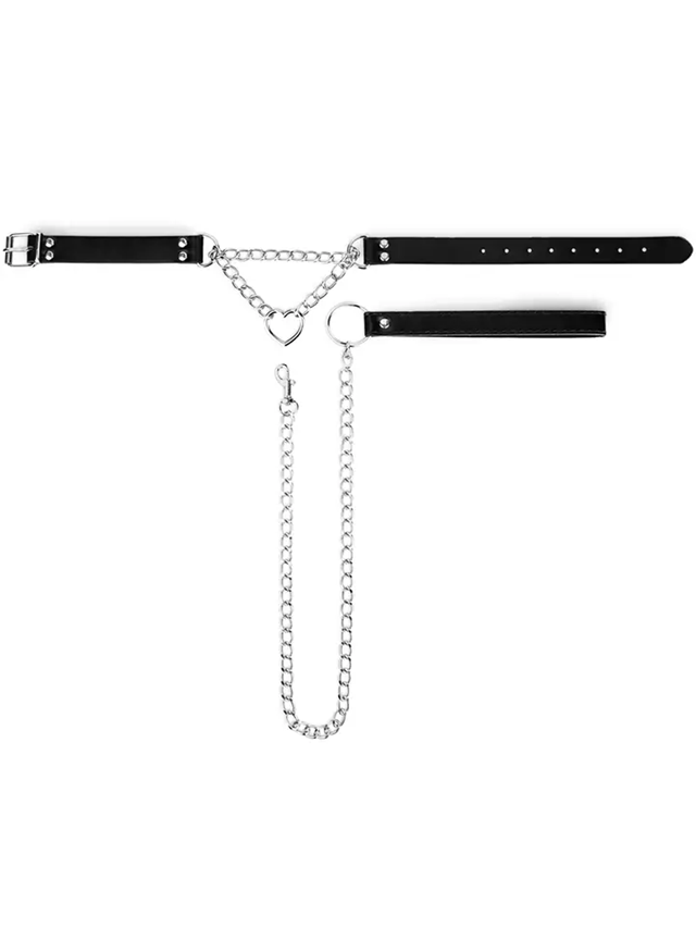 Collar With Chain Silver