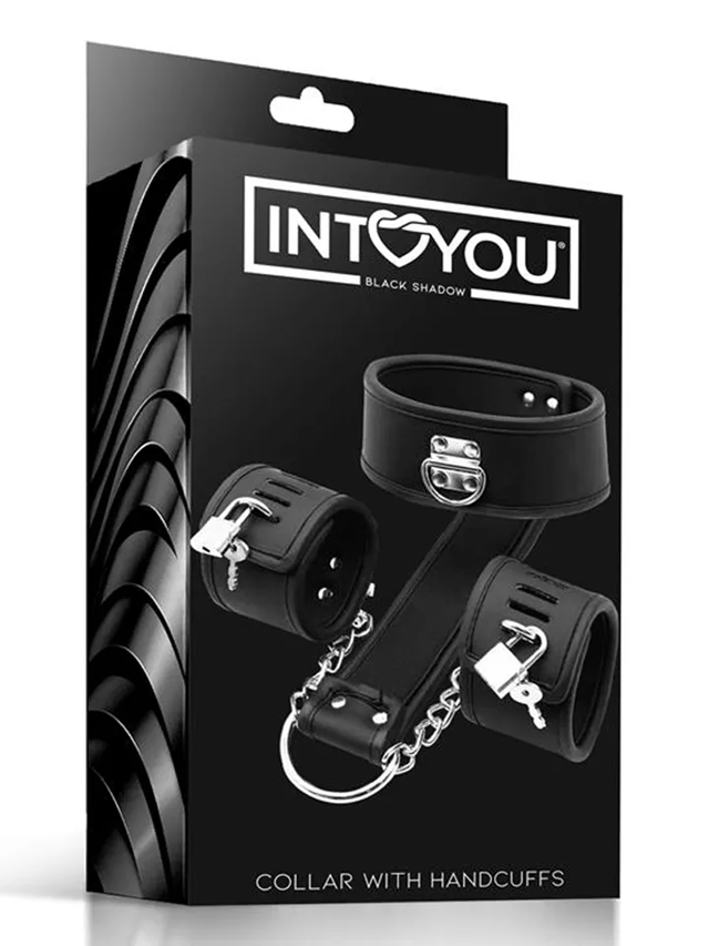 Collar With Handcuffs Set Vegan Leather