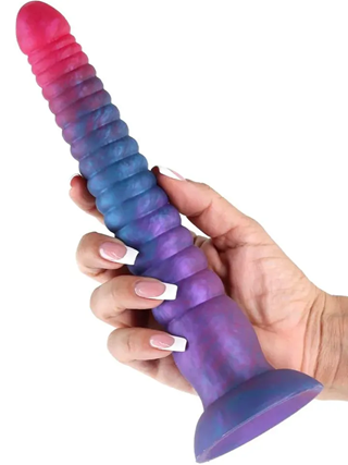 Colours Stacked Dildo Pink/blue 23 Cm