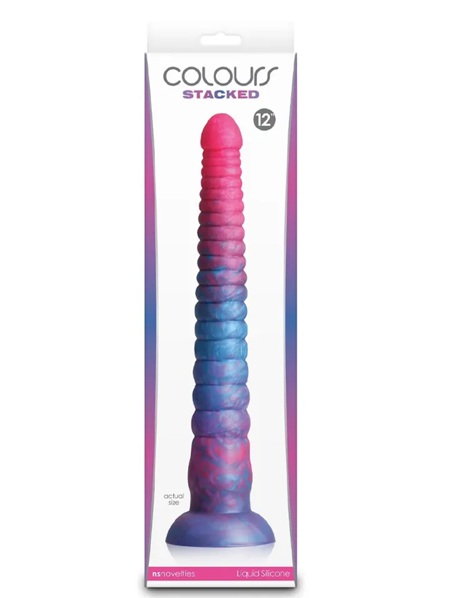 Colours Stacked Dildo Pink/Blue 30,5 cm