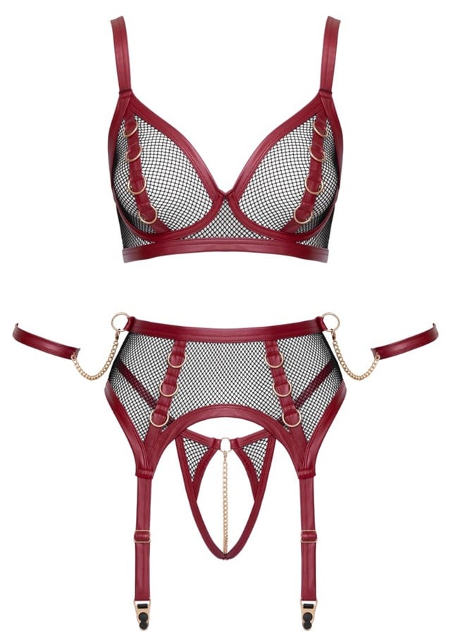 3-piece Bondage Suspender Set