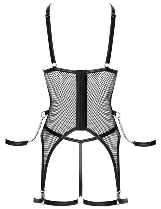 Basque & Crotchless String Set
