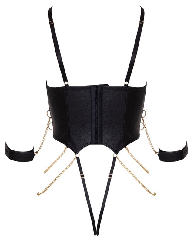 Crotchless Bondage Body Black