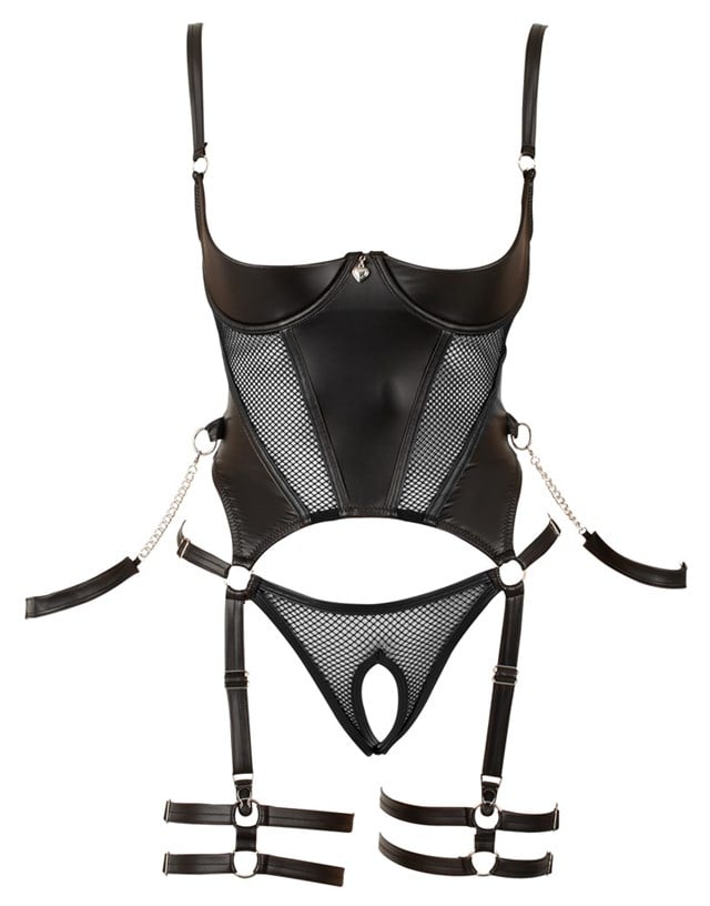 Open Cup & Crotchless Suspender Body