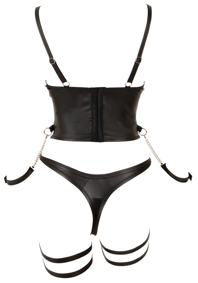 Open Cup & Crotchless Suspender Body
