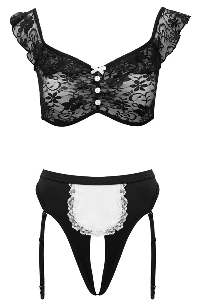Crotchless Maid Set